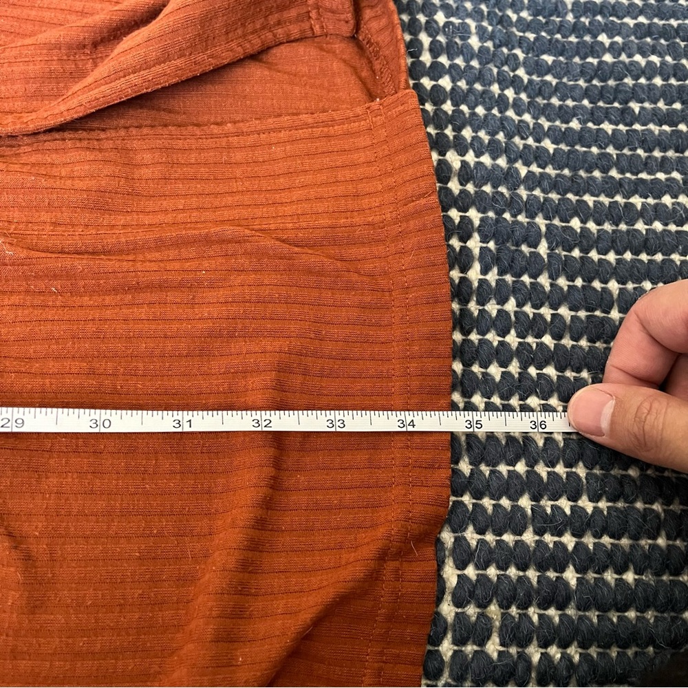Free people beach Women's Rust sweater ribbed size large - Picture 8 of 9